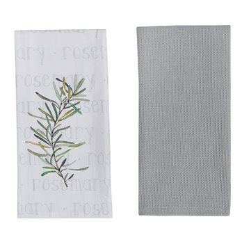 Herb Garden Rosemary 2 Dishtowel Set