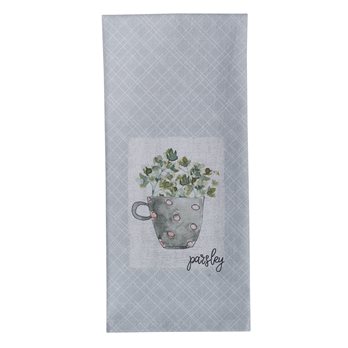 Herb Garden Parsley Decorative Dishtowel