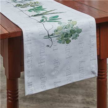 Herb Garden Table Runner 13X36