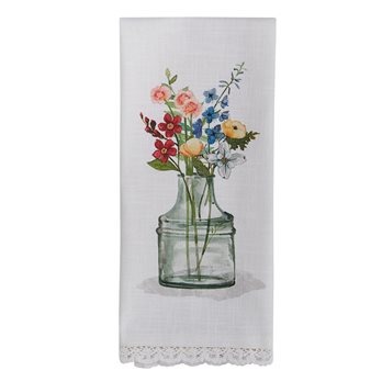 Wildflower Sketchbook Decorative Dishtowel