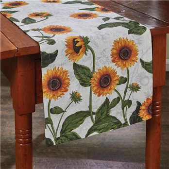 Sunflower Toile Table Runner 13X54