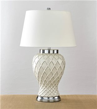 Trellis Ceramic Lamp