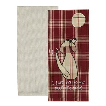 Moon And Back 2 Dishtowel Set