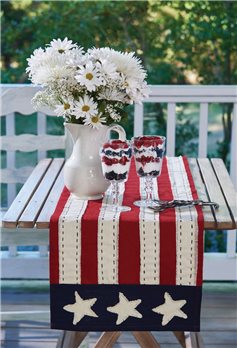 Star Spangled Table Runner 13X36