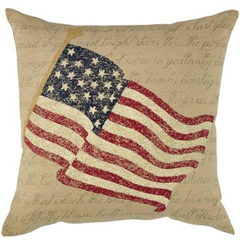 Printed Flag Pillow 20 Cover