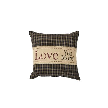 Love You More Printed Pillow 1o"