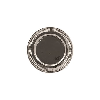 Nickel Finish Round Tray