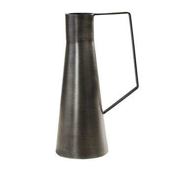 Metal Vase W/Handle Tall