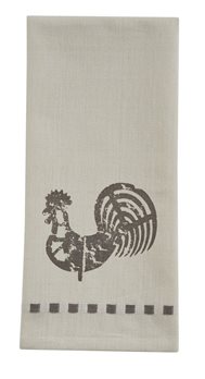 Folk Rooster Decorative Dishtowel