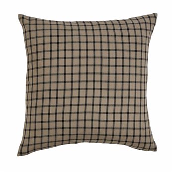 Stoneboro Check Pillow 20" Black Cover