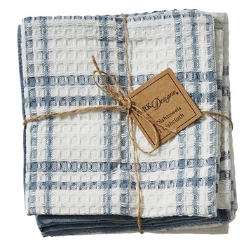 French Farmhouse 3 Dishtowel/1 Dishcloth Set