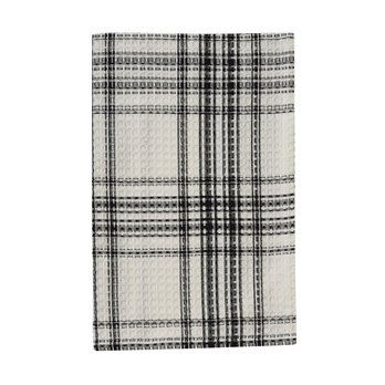 Onyx And Ivory Waffle Dishtowel