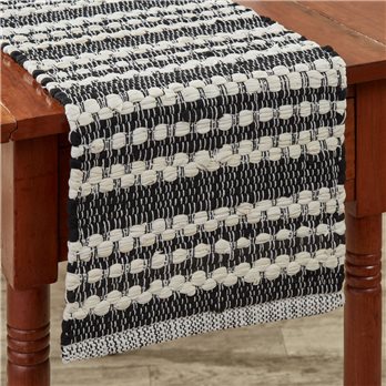 Onyx And Ivory Chindi Table Runner 13X36