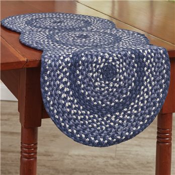 Bluestone Braided Table Runner 15X34