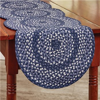 Bluestone Braided Table Runner 15X54