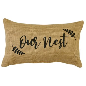 Our Nest 12"X7" Sentiment Pillow