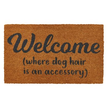 Welcome Dog Hair Doormat