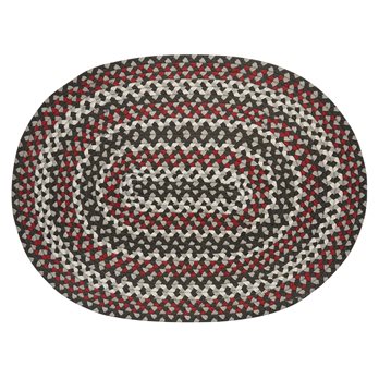 Limestone Braided Oval Rug 32" X 42"