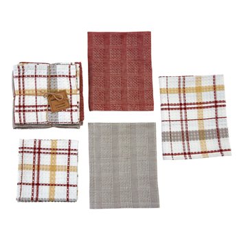 Kingswood 3 Dishtowel/1 Dishcloth Set