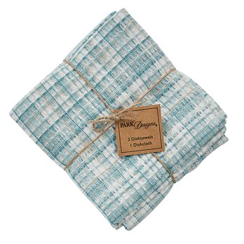 Relaxed Retreat 3 Dishtowel/1 Dishcloth Set