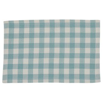 Gingham Check Placemat Aqua