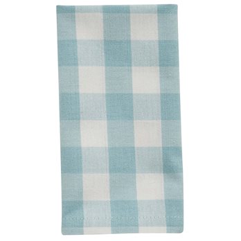 Gingham Check Napkin Aqua