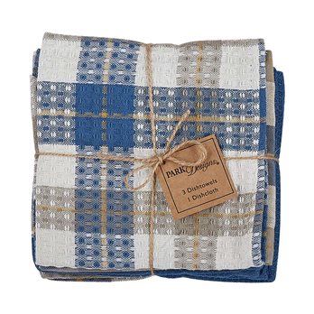 Bingham 3 Dishtowel/1 Dishcloth Set