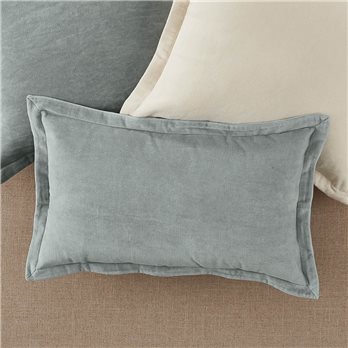 Velvet Pillow Cover Blue Mist 20X12