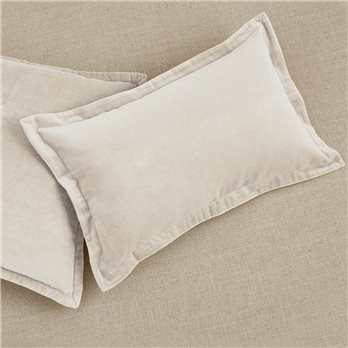 Velvet Pillow Cover Natural 20X12