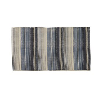 Paintbrush Stripe Rug Blue 2X3