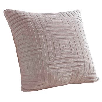 Concentric Sq Pillow Cover 18 Stone