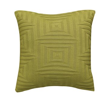 Concentric Sq Pillow Cover 18 Pear