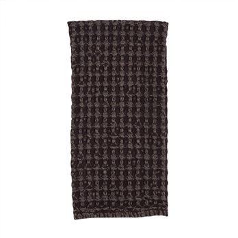 Waffle Weave Towel Chocolate Brown