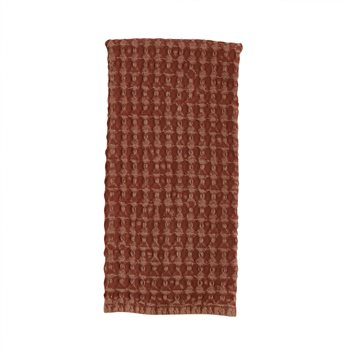 Waffle Weave Towel - Terracotta