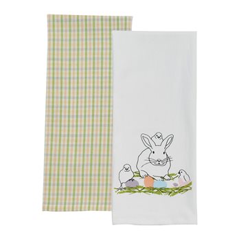 Printed Chicks 2 Dishtowel Set