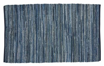 Indigo Chindi Rag Rug 3X5