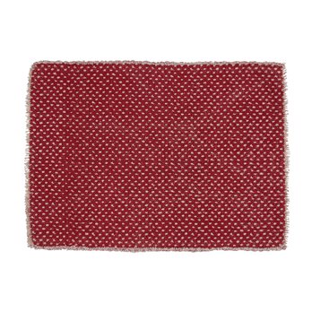 Mini Dots Print Placemat - Red