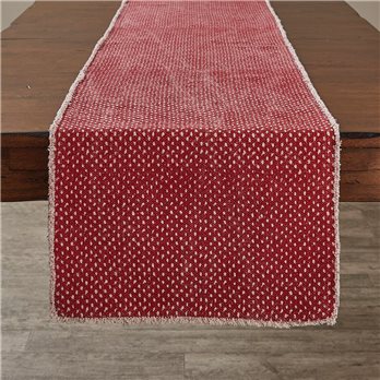 Mini Dots Printed Table Runner 15X72 - Red