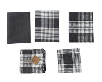 Dylan 3 Dishtowel/1Dc Set-Slate