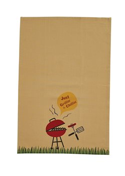 Just Grillin & Chillin Printed Dishtowel