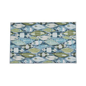 Colorful Canoes Rug 24" X 38"