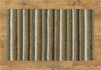 Mineral Stripe Rag Rug 24X38