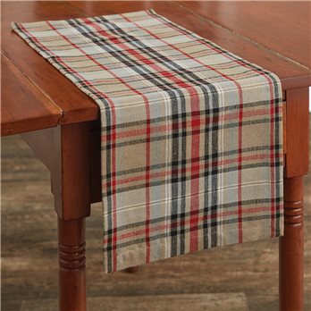 Bear Country Plaid Table Runner 13X36