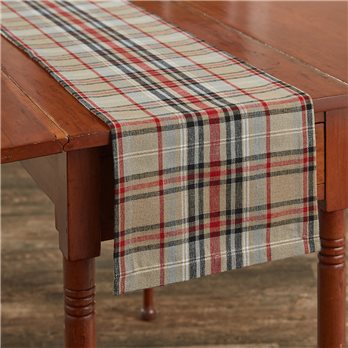 Bear Country Plaid Table Runner 13X54