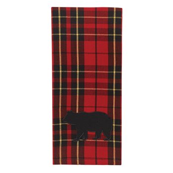 Sportsman Plaid Applique Dishtowel