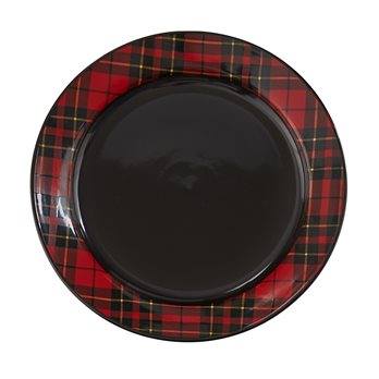 Sportsman Plaid Salad Plate