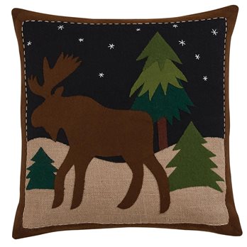 Moose Felt Pillow 16 Cover