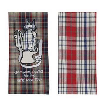 Nifty New Toy Emb App 2 Dishtowel Set