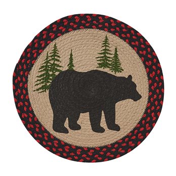 Black Bear Braided Placemat