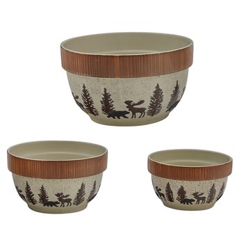 Wilderness Trail Set Of 3 Mixing Bowls